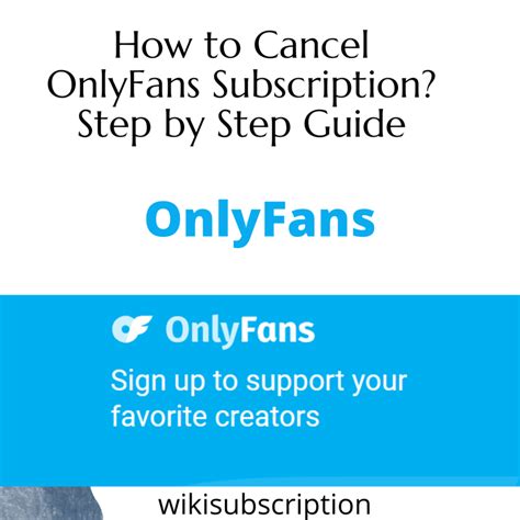 can you cancel an onlyfans subscription|Terms of Service